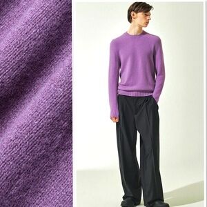 W & CO Laundry Collection Made Is Italy Cashmere Blend Crewneck Jumper Sweater S